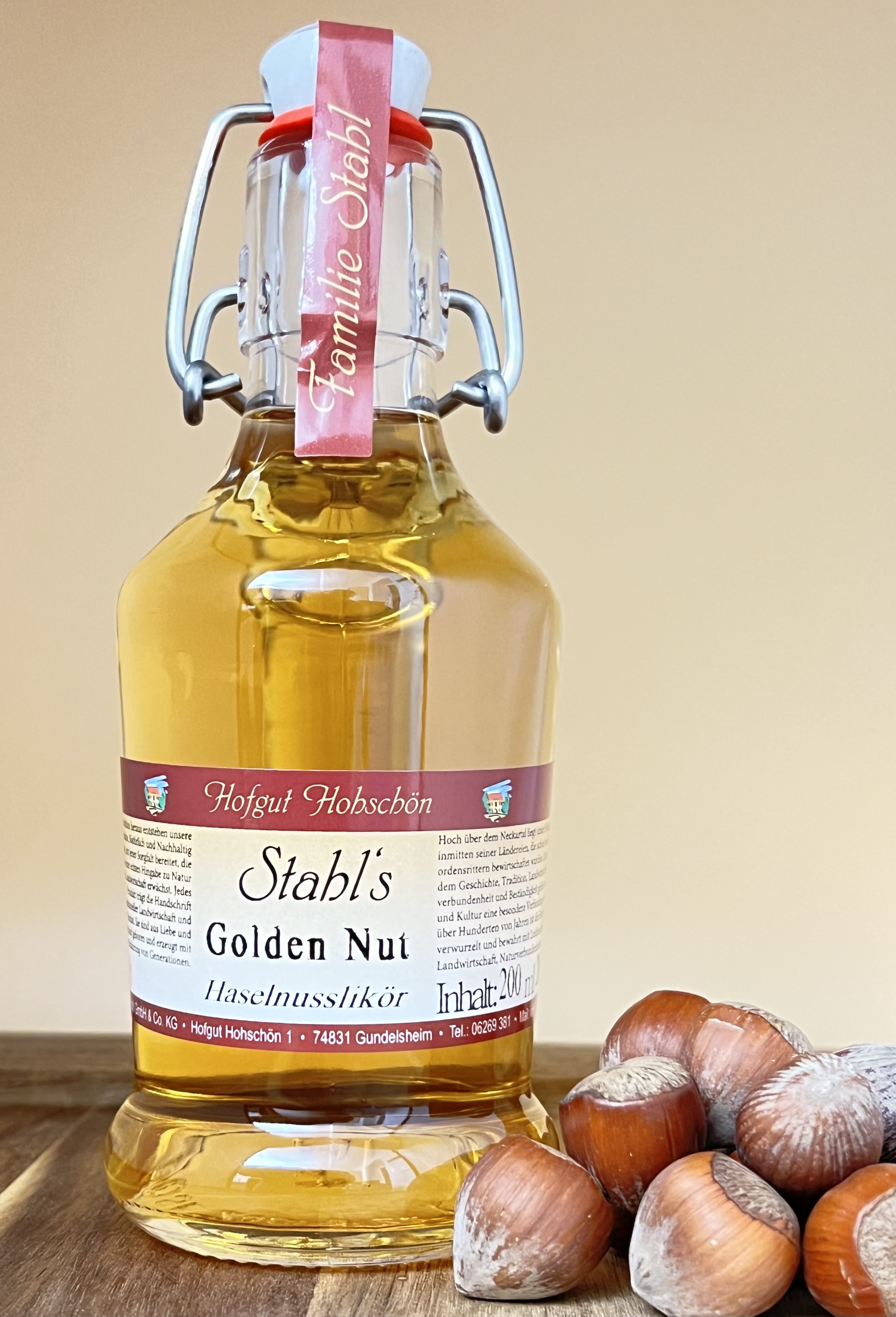  Golden Nut, Haselnusslikör, 200 ml 